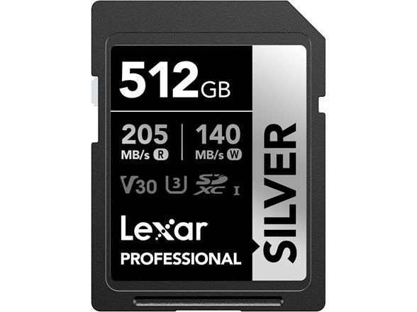 Lexar Silver SD Memory Card (512GB or 1TB)