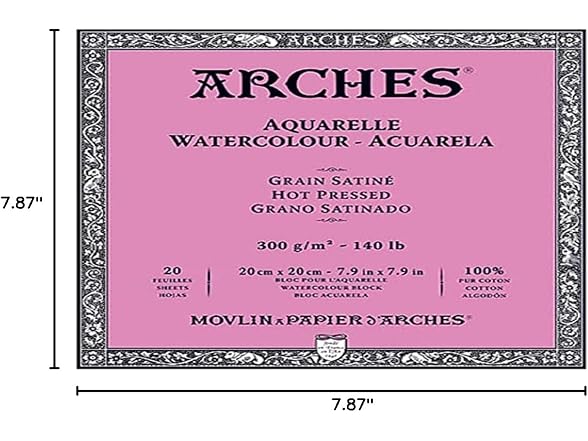 Arches Aquarelle Hot Pressed Watercolor