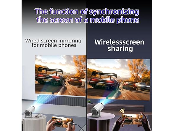 Portable Mini Projector w/ WiFi 720P