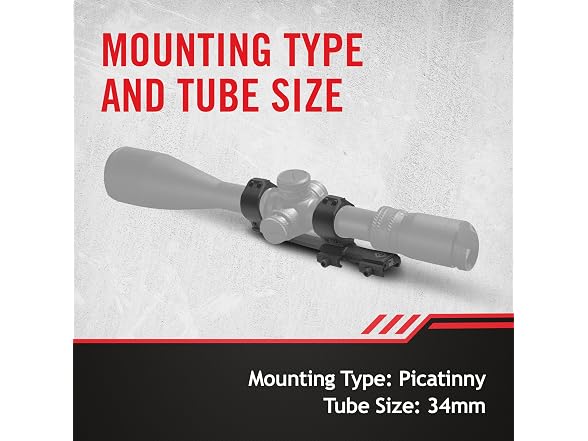 Sightmark 34mm Fixed Cantilever Mount