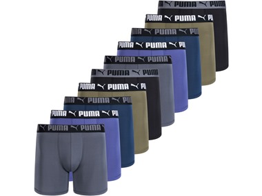 $24.99, Was $64, 60% Off! PUMA Men's 10 Pack Performance Boxer Briefs dealfomo