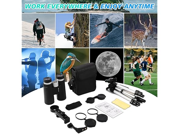 OEXLUFORD 12x50 HD Binoculars