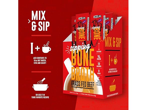 LonoLife Beef Bone Broth 10ct