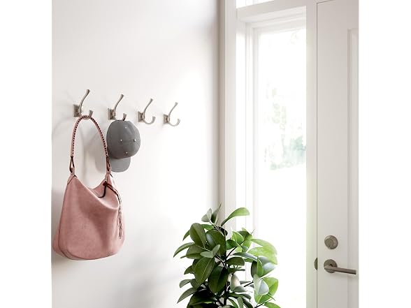 Franklin Brass Ruavista (5-Pack) Coat and Hat Wall Hooks