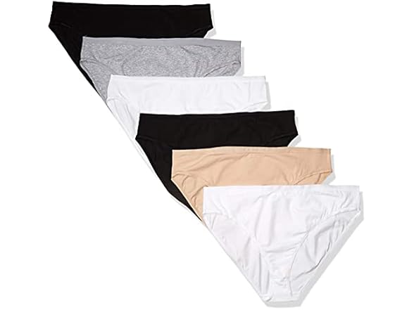 Cotton High Leg Brief Underwear, Pack of 6