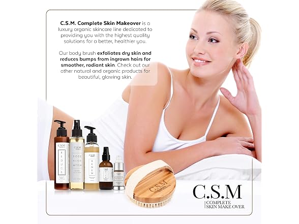 CSM Dry Body Brush Natural Bristle Exf