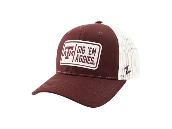 AGGIES Snapback Big Rig White Team Color