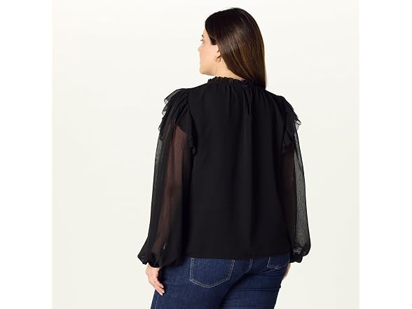 The Drop Women Feme Romantic Ruffle Blouse