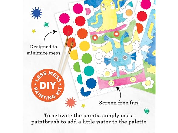 Petit Collage Paint by Numbers: Monsters