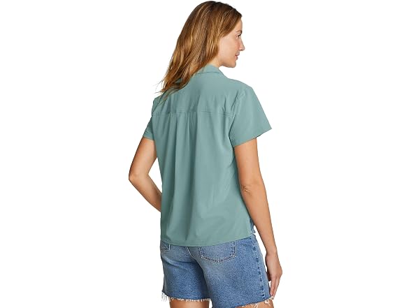 Eddie Bauer Men's (S) WR Departure SS Collar Dusty