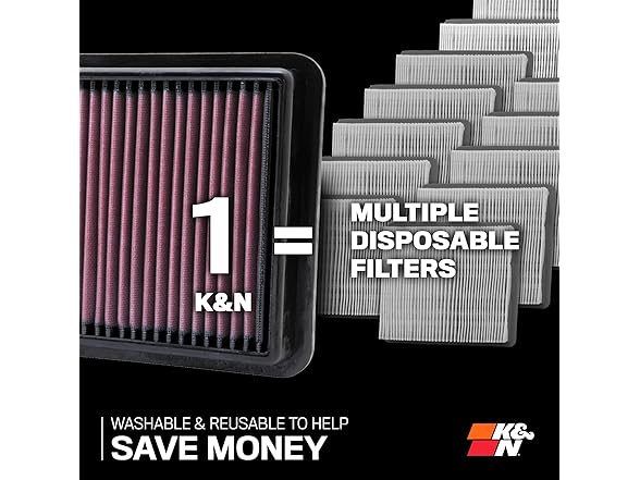 K&N High-Flow Original Lifetime Engine 