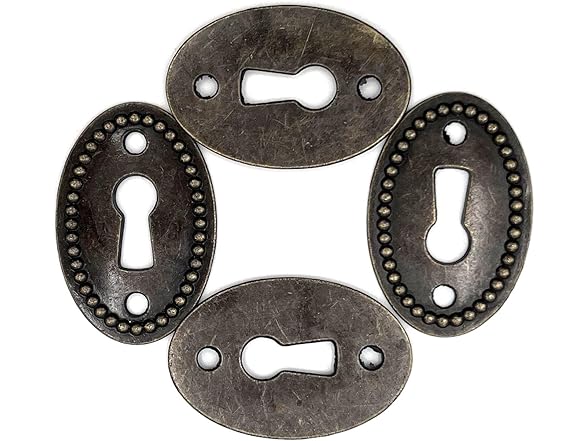 24 Keyhole Covers Zinc Alloy w/Screws