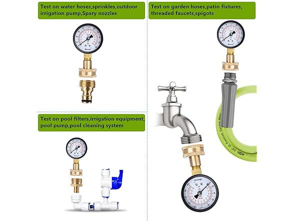 Universal Water Pressure Test Gauge Kit