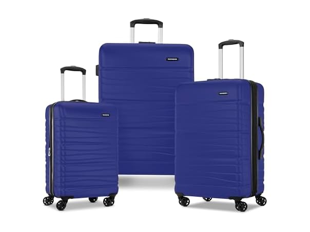 $199.99, Was $399.50, 49% Off! Samsonite Evolve SE Hardside Luggage Saphir Blue, 3PC Set dealfomo
