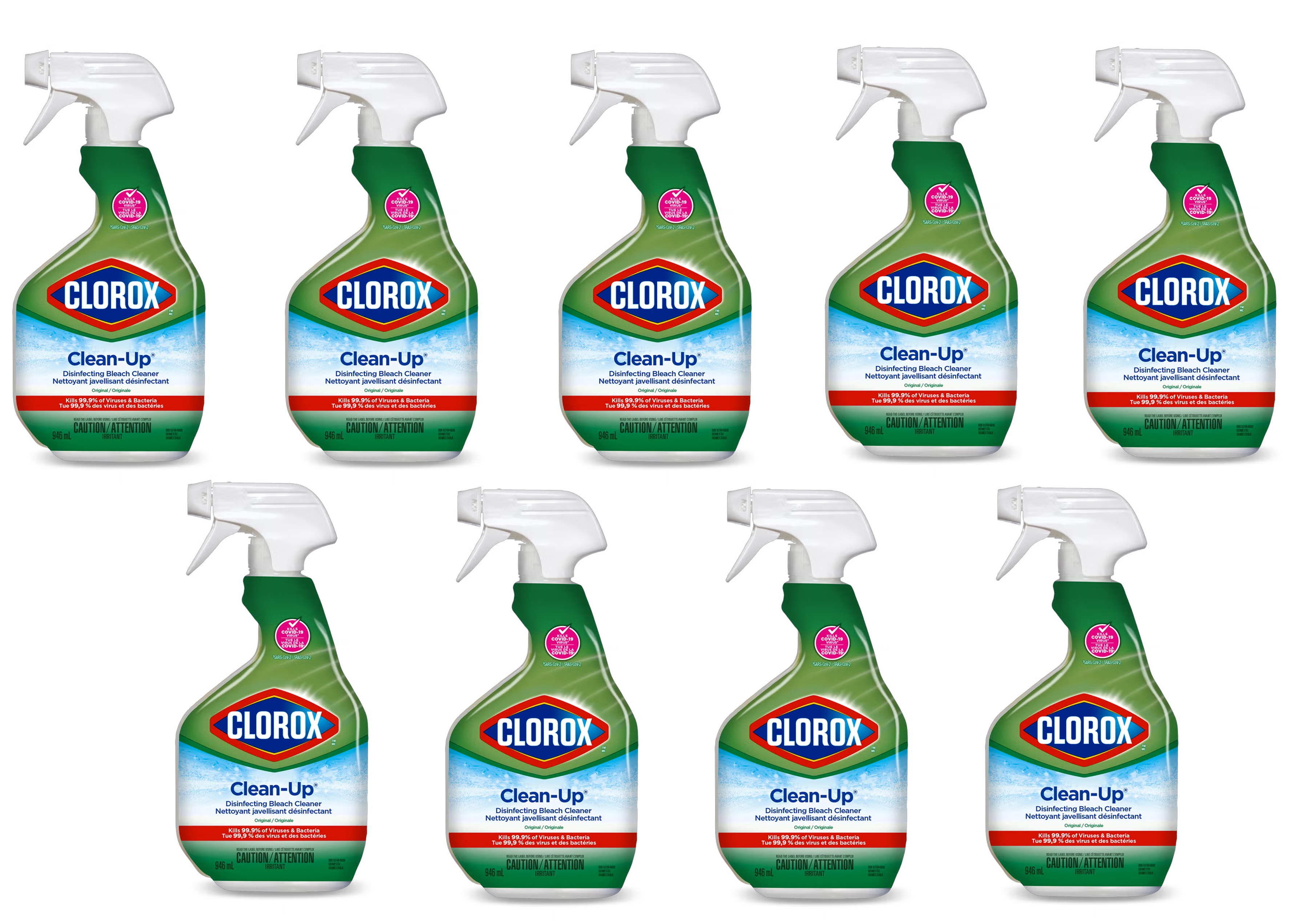 9Pk Clorox Clean-Up Cleaner Spray w/Bleach - Gallery 3