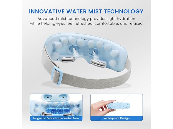 Eye Massager With Water Mist & Heat