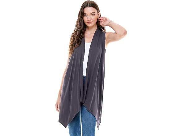 Azules Women (XL) Sleeveless Open Front Cardigans