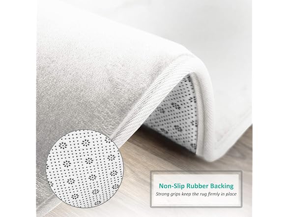 Clara Clark Bathroom Rugs, Velvet Memory Foam