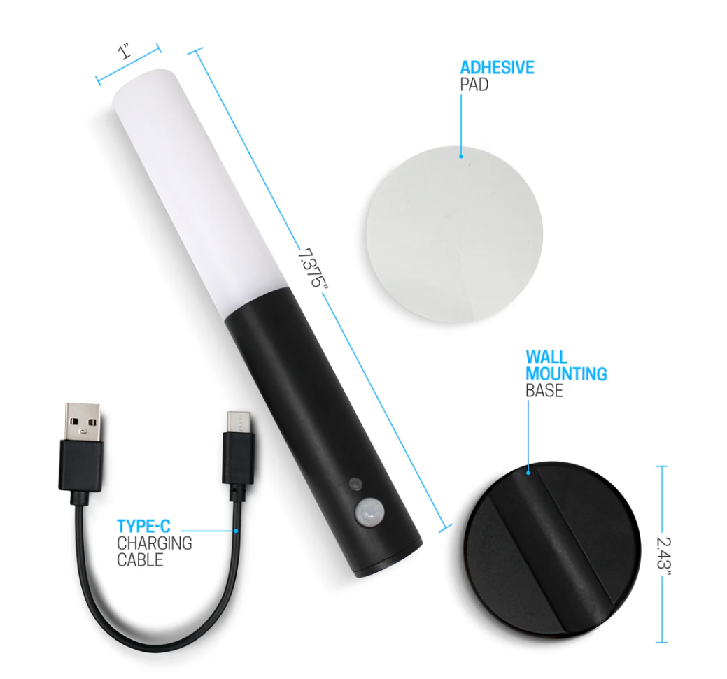 Aduro 2 Pack Rechargeable Wall Sconce Lights - Gallery 9