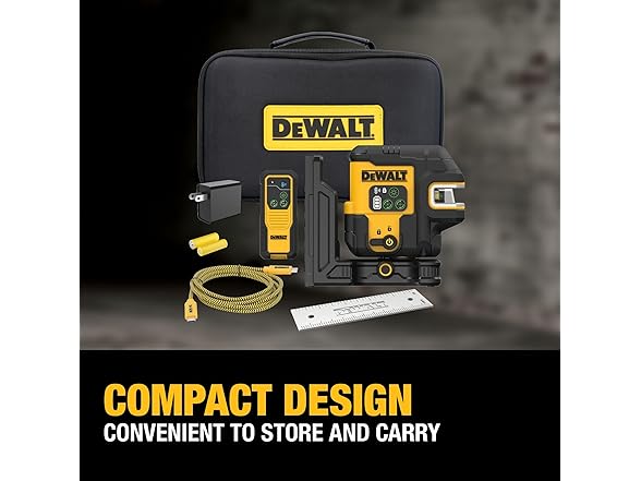 DEWALT DCLE14251G 150ft Green 5 Spot Laser Level Kit