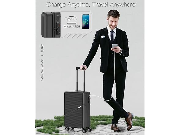 FOGFLY 20 Inch Carry On Luggage - Gallery 2