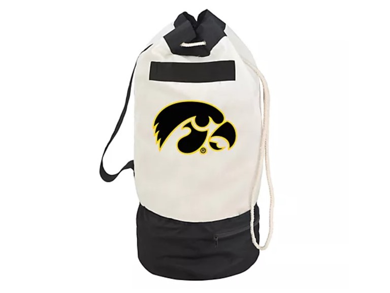 Smart Design Collegiate Heavy Duty Duffel Bag with Two Compartments 15 x 30 inch Canvas Officially Licensed Logo