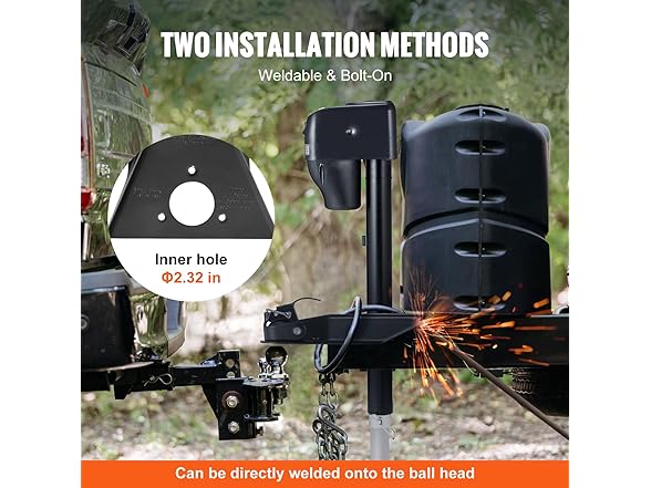 VEVOR A-Frame Trailer Coupler - 2" Hitch