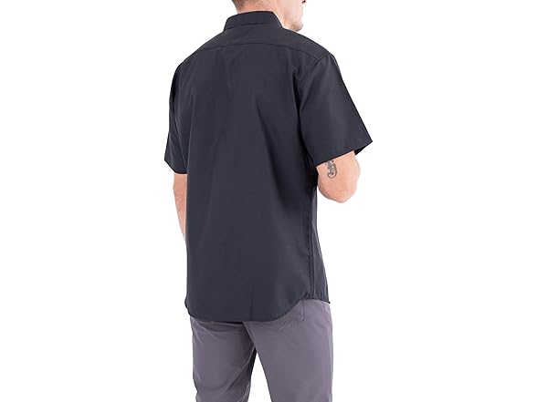 Visive Mens Short Sleeve Button Down