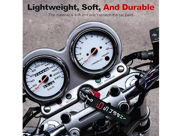 TOKCKYBL Motorcycle Keychain Embroidered