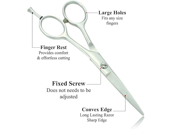 Silver Barber Hair Cutting Scissors/Shears