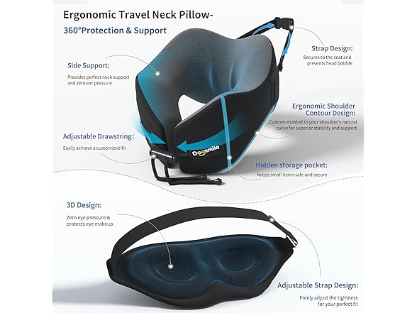 Doosmile Travel Neck Pillow