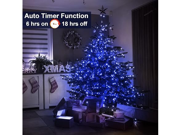 TURNMEON 66 Ft 200 LED Christmas String Lights Ch