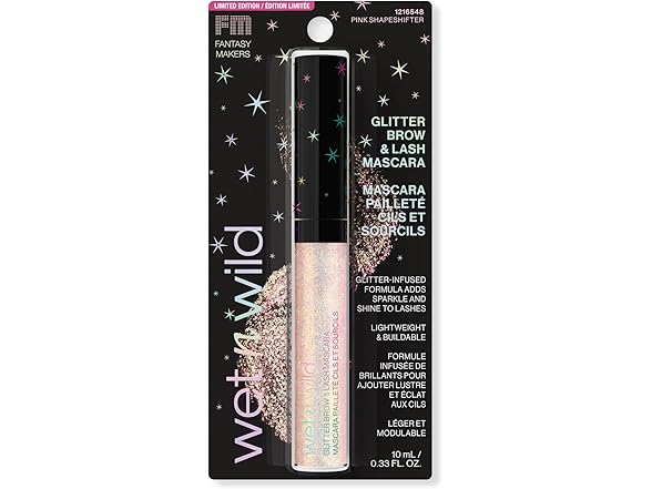 wet n wild Glitter Brow & Lash Mascara - Pink Shapeshifter