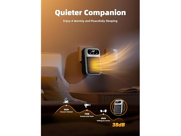 Brightown 800W Plug in Heater with Remote