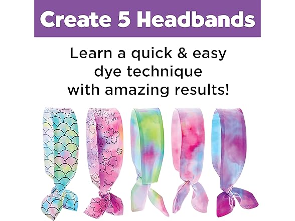 Creativity for Kids Ice Dye Headbands Craft Kit