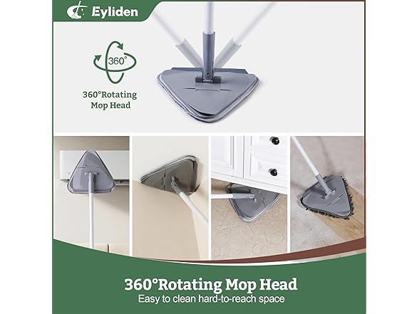 Eyliden Wall Cleaner Mop with Squeegee