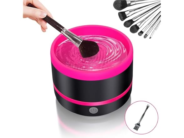 Pinkiou Makeup Brush Cleaner Machine