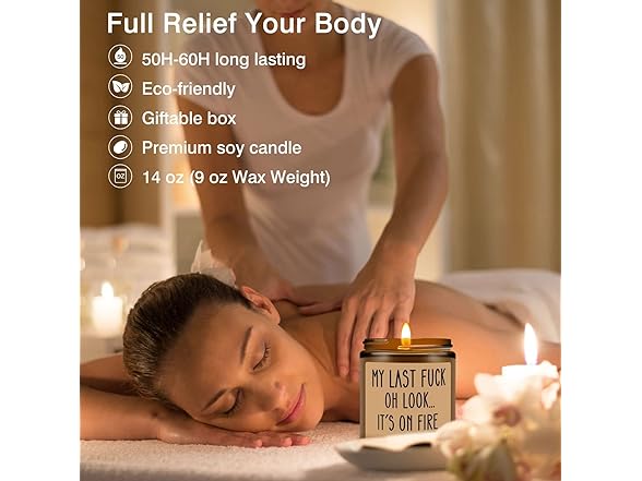 Soy Wax Lavender Candle Gift