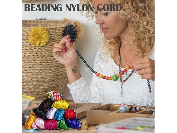 Ewparts Nylon String for Bracelets 1.5mm 12 Rolls