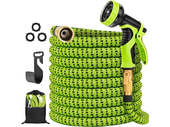 Expandable Garden Hose 50ft w/ 10 Nozzle- Choose Color - Gallery 2