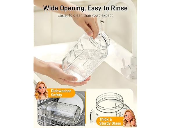 OneDream 64oz Glass Pitcher for Sun Tea
