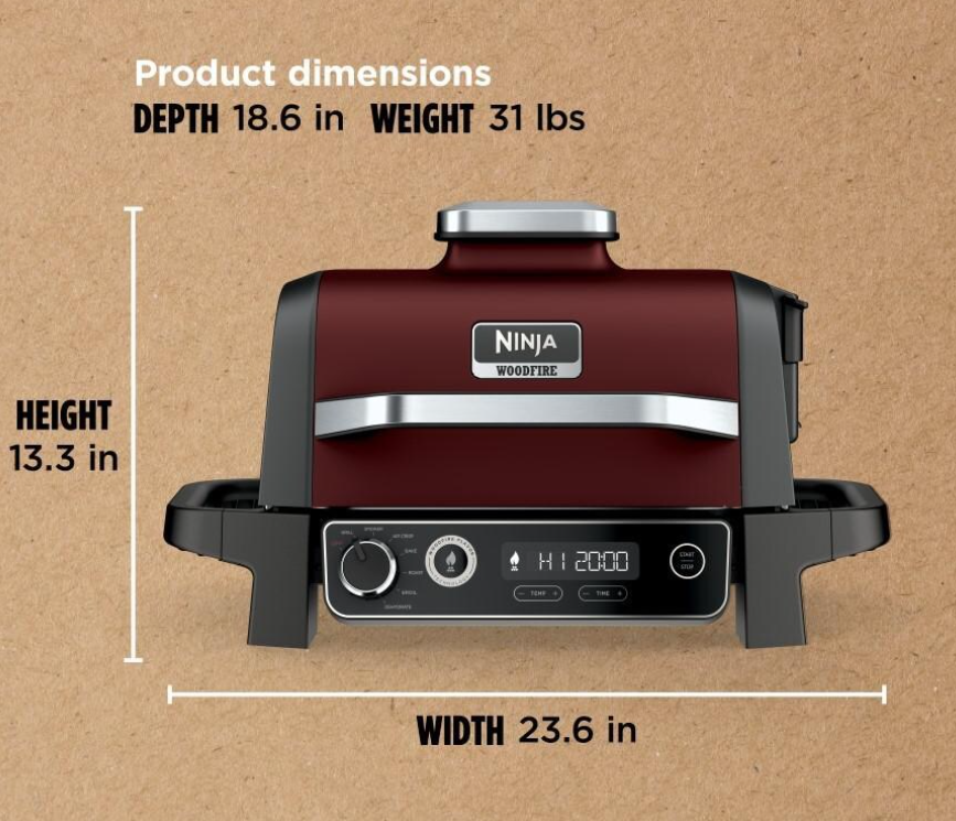 Ninja OG701RD Woodfire Grill - Gallery 7