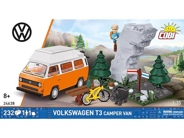 COBI Action Town Volkswagen T3 Camper Van, 232 Pieces