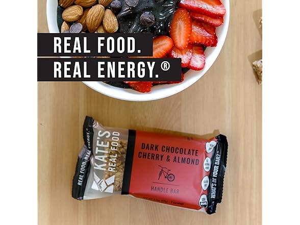 12Ct Kates Real Food Organic Dark Chocolate Cherry