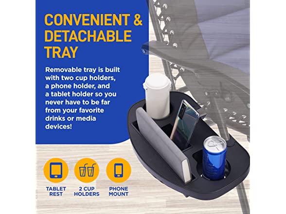 SereneLife Foldable Outdoor Lawn Chair