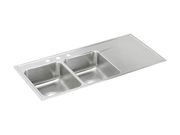 Elkay Stainless Steel Equal Double Bowl Drop-in