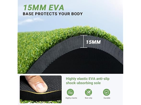 Golf Hitting Mat 4x6ft,31mm Thickened Mat
