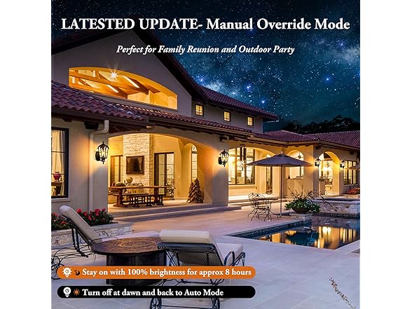 BesLowe 16in 2-Pack Motion Sensor Wall Light