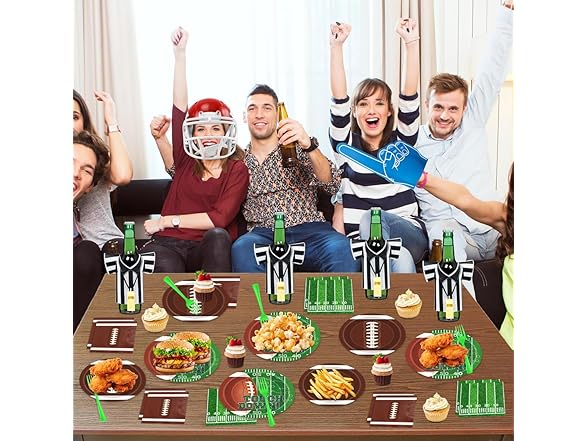 Football Party Supplies Decorations Set