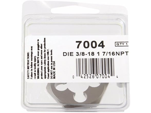 Irwin 7004 Hex Die Pipe